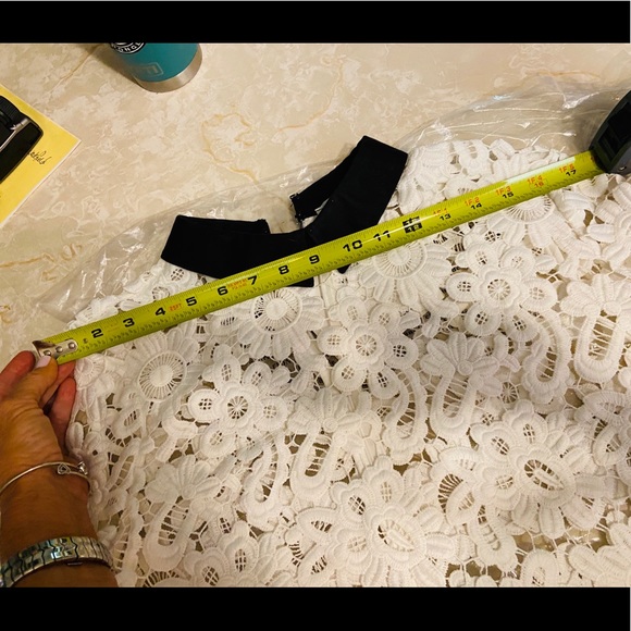 🤩NEW- SELF PORTRAIT white zip back w/black color. - Picture 11 of 13